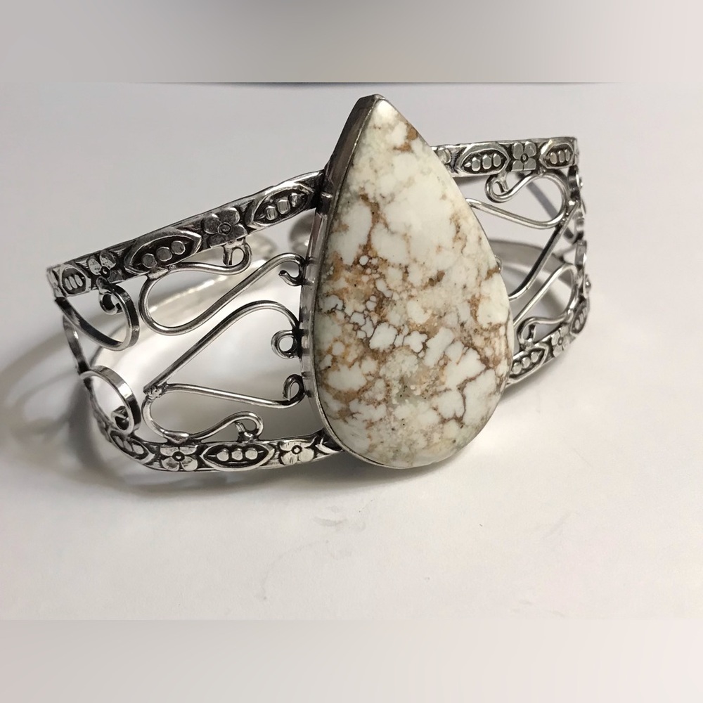 Wild Horses 925 Sterling Silver Cuff Bracelet
